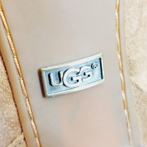 Ugg Dandelion Chestnut Brown Suede Winter Ankle Boots V406 - Picture 8 of 10